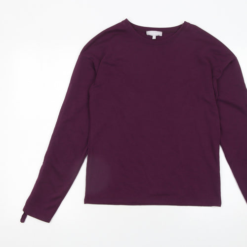 Red Herring Womens Purple Pullover Sweatshirt Size 10 Cotton Blend