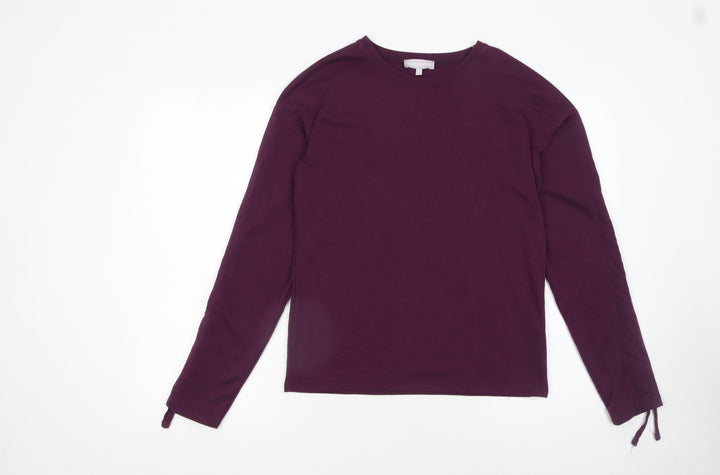 Red Herring Womens Purple Pullover Sweatshirt Size 10 Cotton Blend