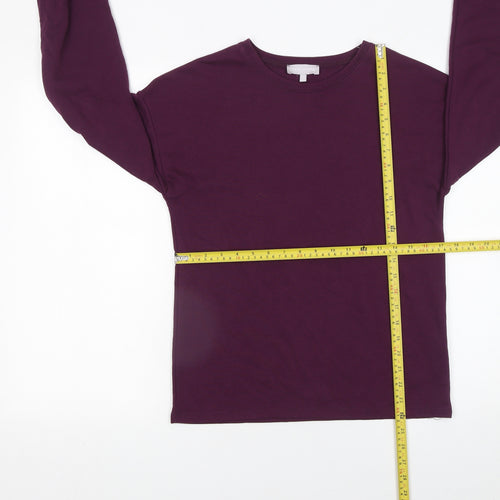 Red Herring Womens Purple Pullover Sweatshirt Size 10 Cotton Blend