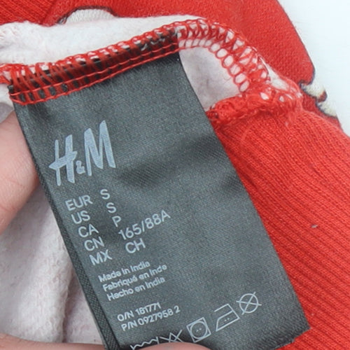 H&M Women Red Coca-Cola Polar Bear Pullover Sweatshirt Size S