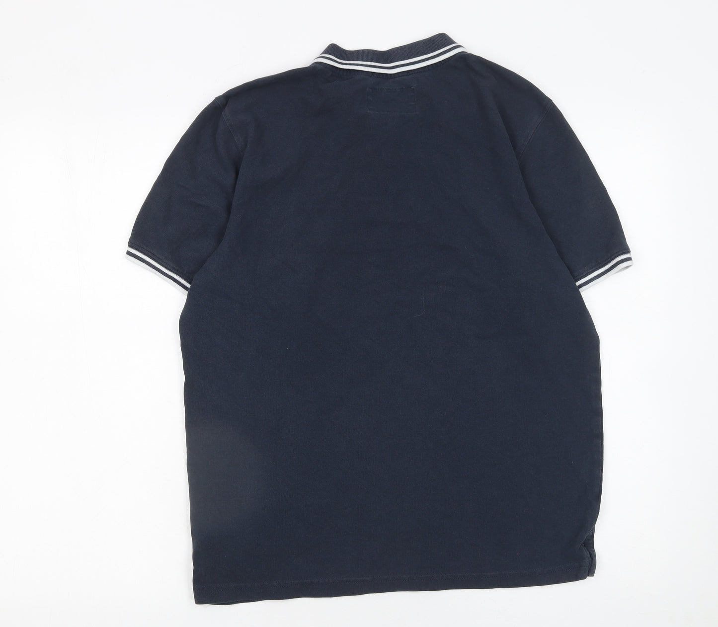 Jack Wills Men's Blue Cotton Collared Polo Shirt Size S