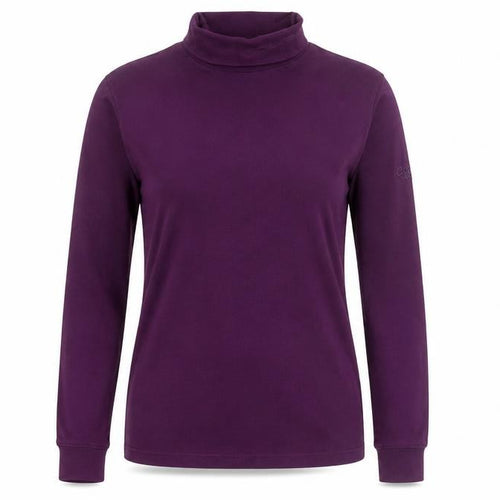 Cotton Traders Women's Purple Roll Neck Long Sleeve T-Shirt Size S