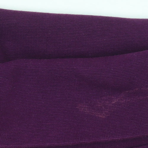 Cotton Traders Women's Purple Roll Neck Long Sleeve T-Shirt Size S