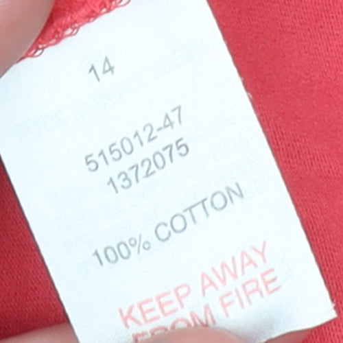 Peter Storm Womens Red Graphic Bicycle T-Shirt Size 14 Cotton