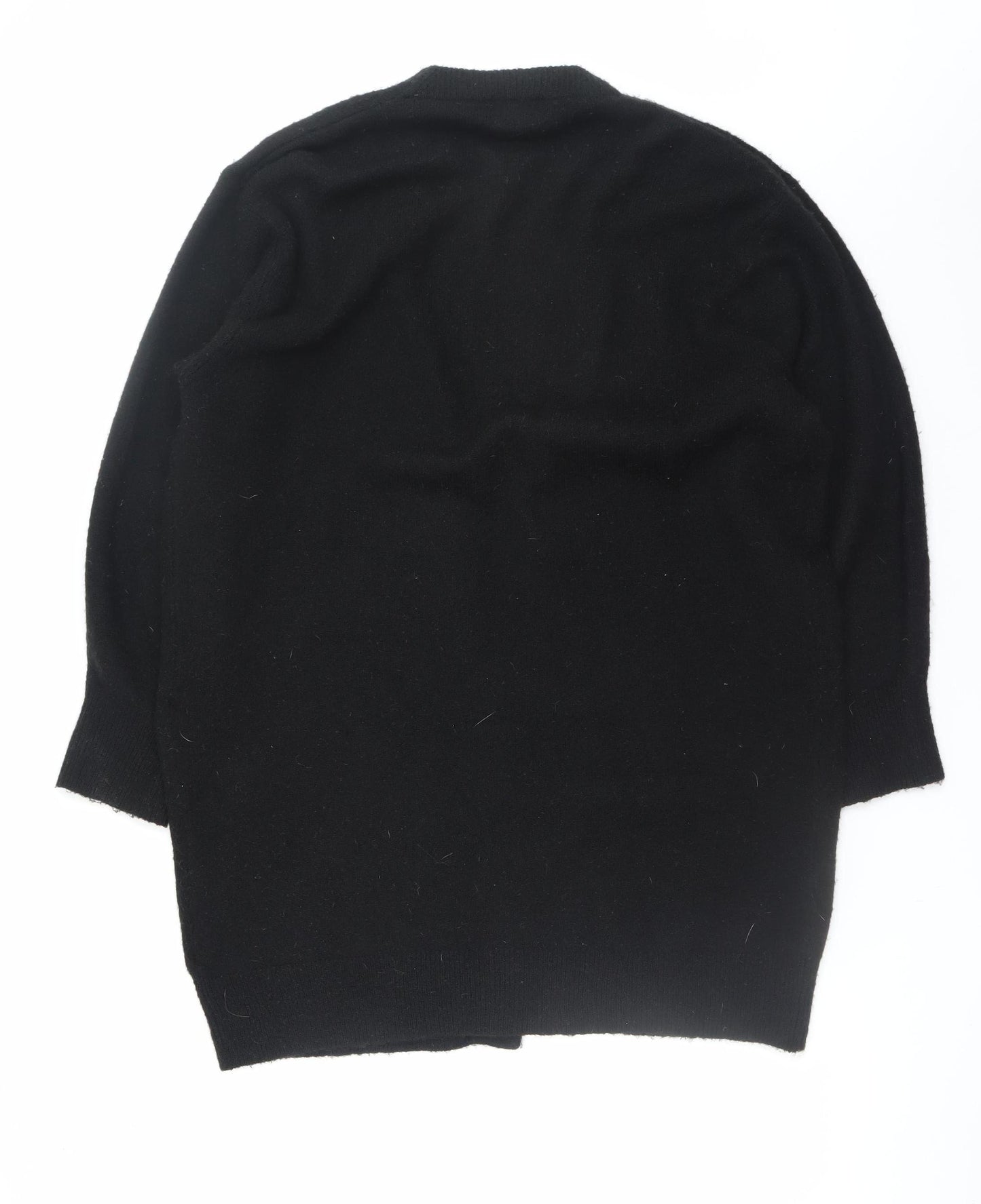 H&M Women’s Black V-Neck Long Sleeve Cardigan Size 12