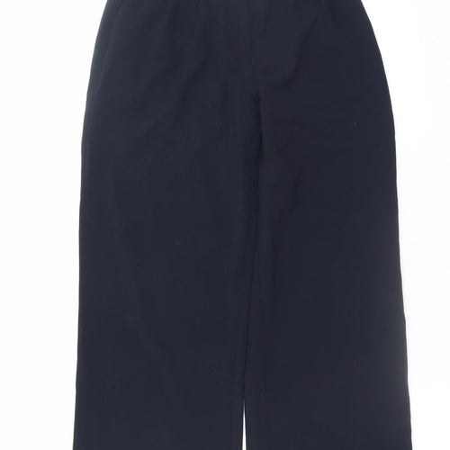 Abercrombie & Fitch Women's Black Wide-Leg Pleated Trousers Size 28