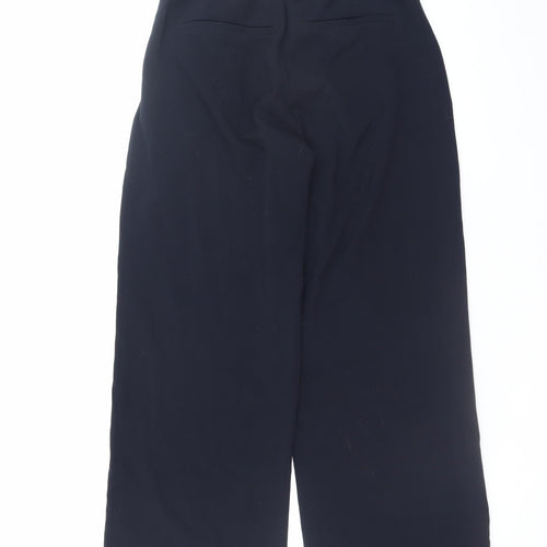 Abercrombie & Fitch Women's Black Wide-Leg Pleated Trousers Size 28