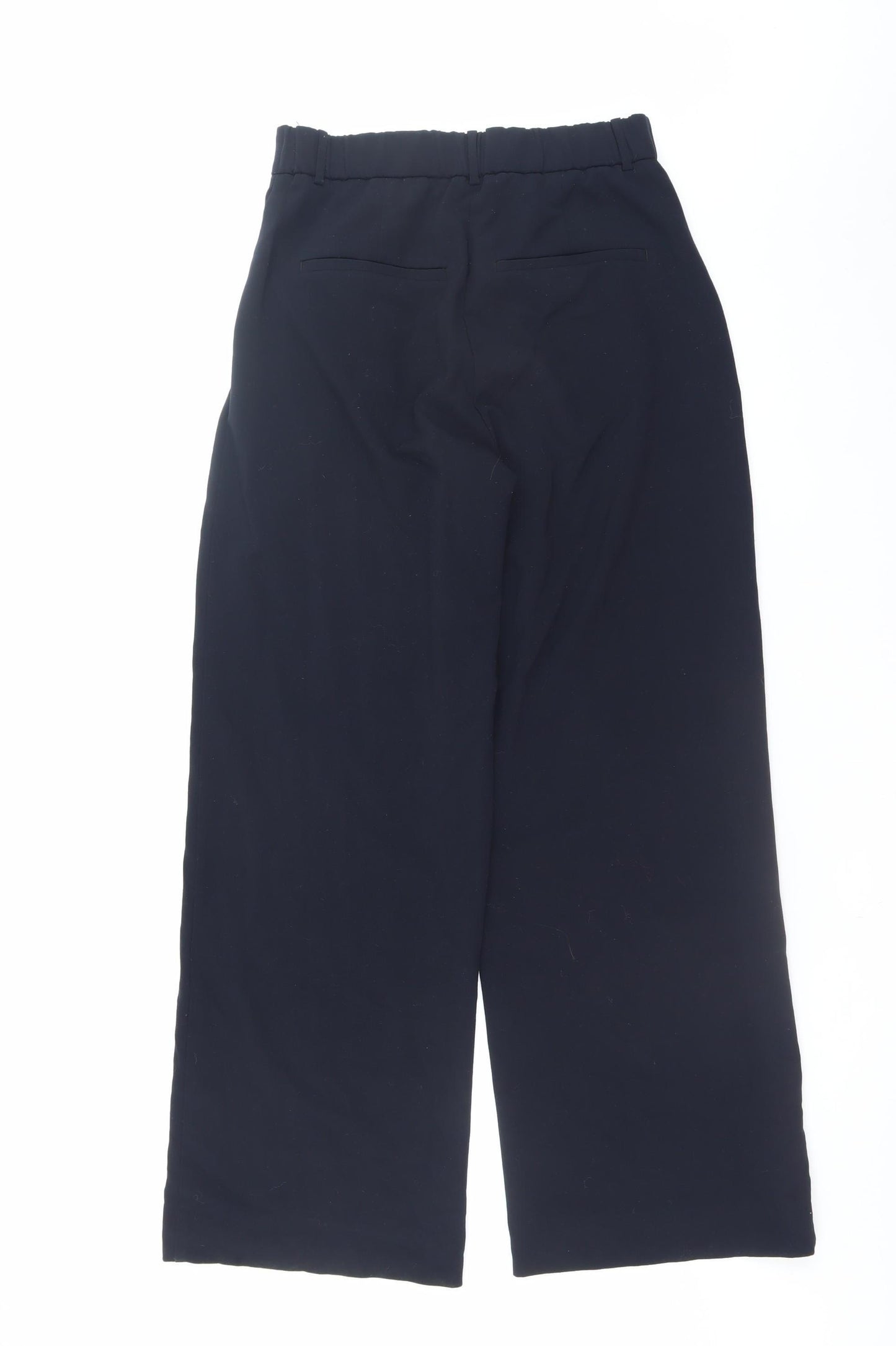 Abercrombie & Fitch Women's Black Wide-Leg Pleated Trousers Size 28