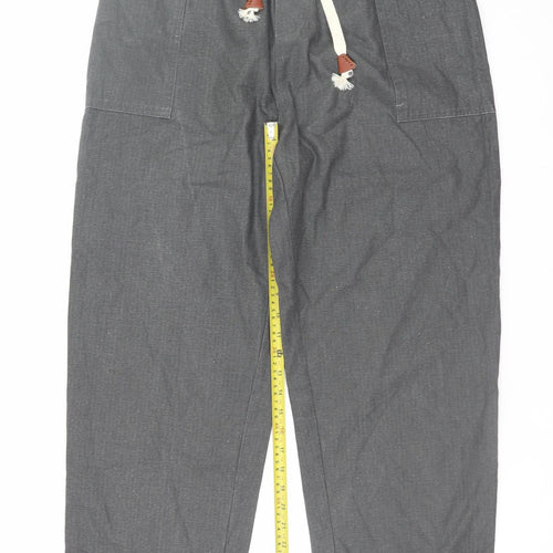 MR-DONOO Men’s Grey 3XL Relaxed Fit Cotton Jogger Trousers
