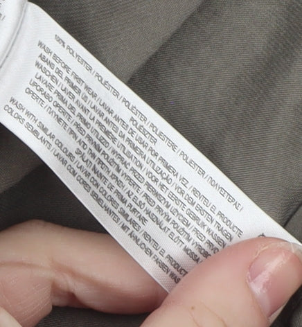 Primark Women Brown Relaxed Fit V-Neck Blouse Size L