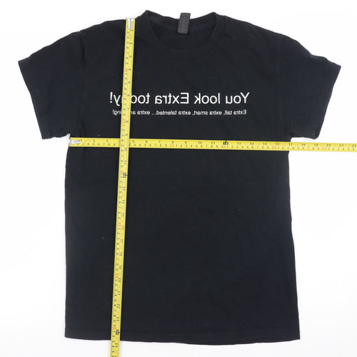 Gildan Women's Black Cotton Funny Quote T-Shirt Size S