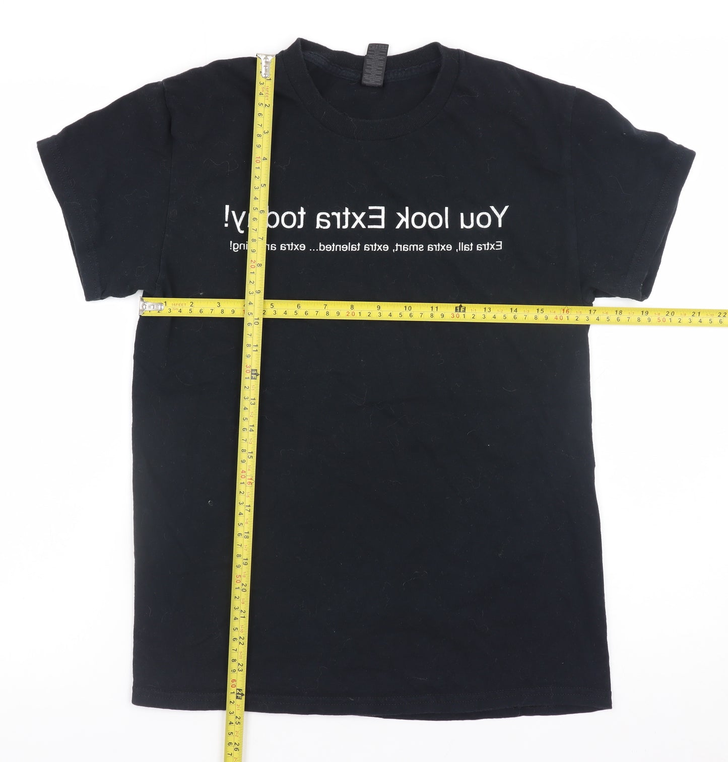 Gildan Women's Black Cotton Funny Quote T-Shirt Size S