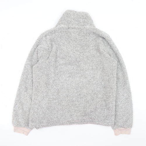 Love to Lounge Women’s Grey Fleece Cowl Neck Lounge Top Size M