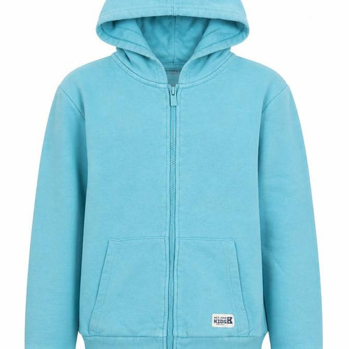 Okaidi Boys Blue Full Zip Hoodie 10 Years Cotton Casual Winter Wear