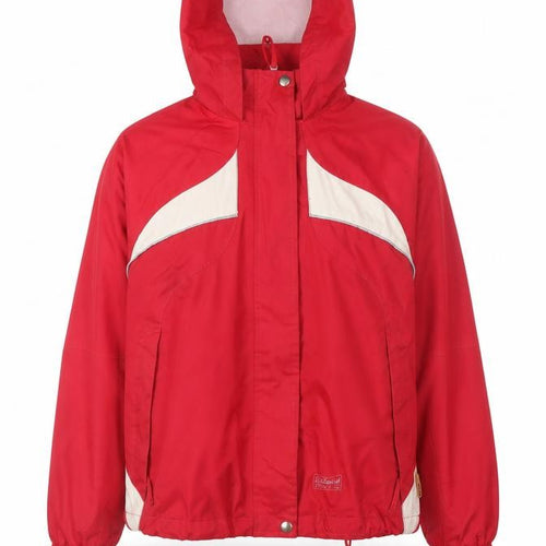 Outburst Marina Red Hooded Waterproof Windbreaker Jacket Mens M