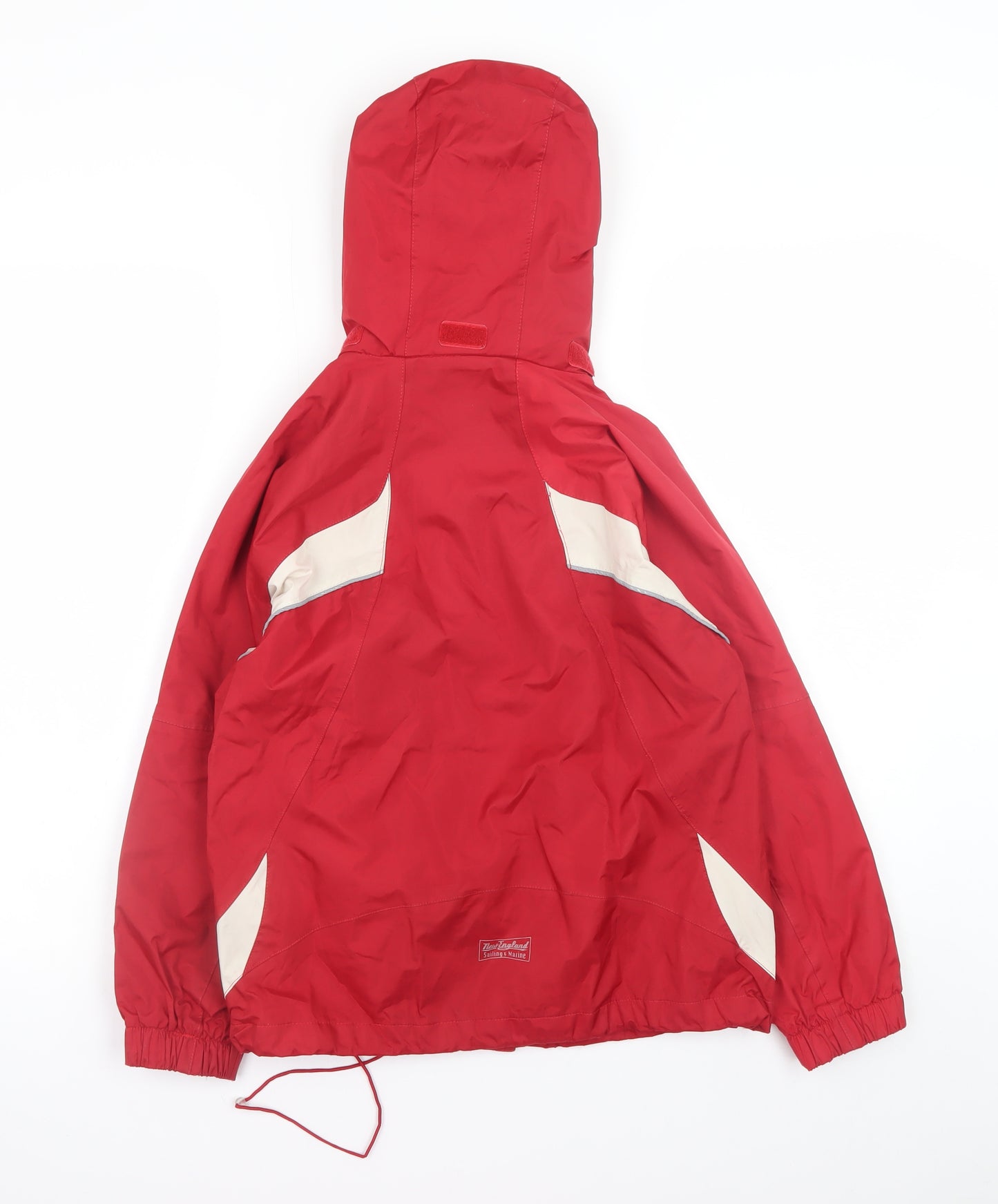 Outburst Marina Red Hooded Waterproof Windbreaker Jacket Mens M
