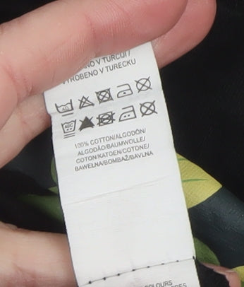 Disney Women’s Black Mickey Mouse Graphic Cotton T-Shirt Size L