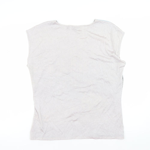 Ted Baker Womens Multicoloured Swan Print Sleeveless Top Size 12