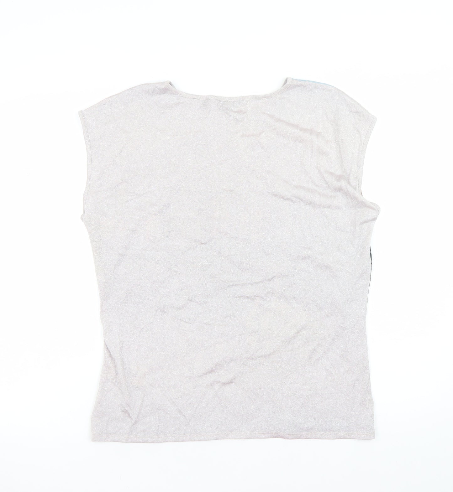 Ted Baker Womens Multicoloured Swan Print Sleeveless Top Size 12