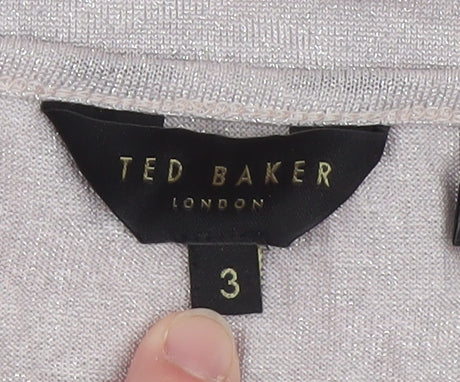 Ted Baker Womens Multicoloured Swan Print Sleeveless Top Size 12