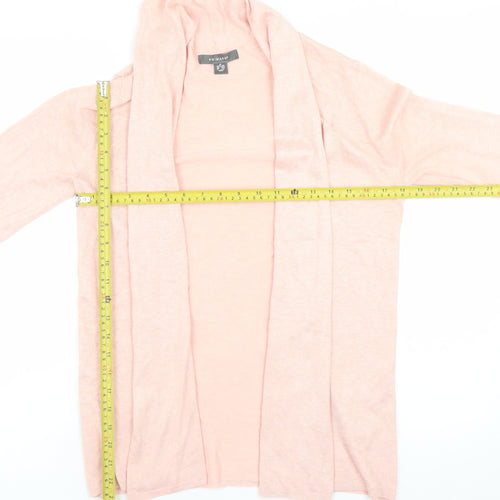 Primark Women’s Pink Knit Open Long Sleeve Cardigan M UK 10/12