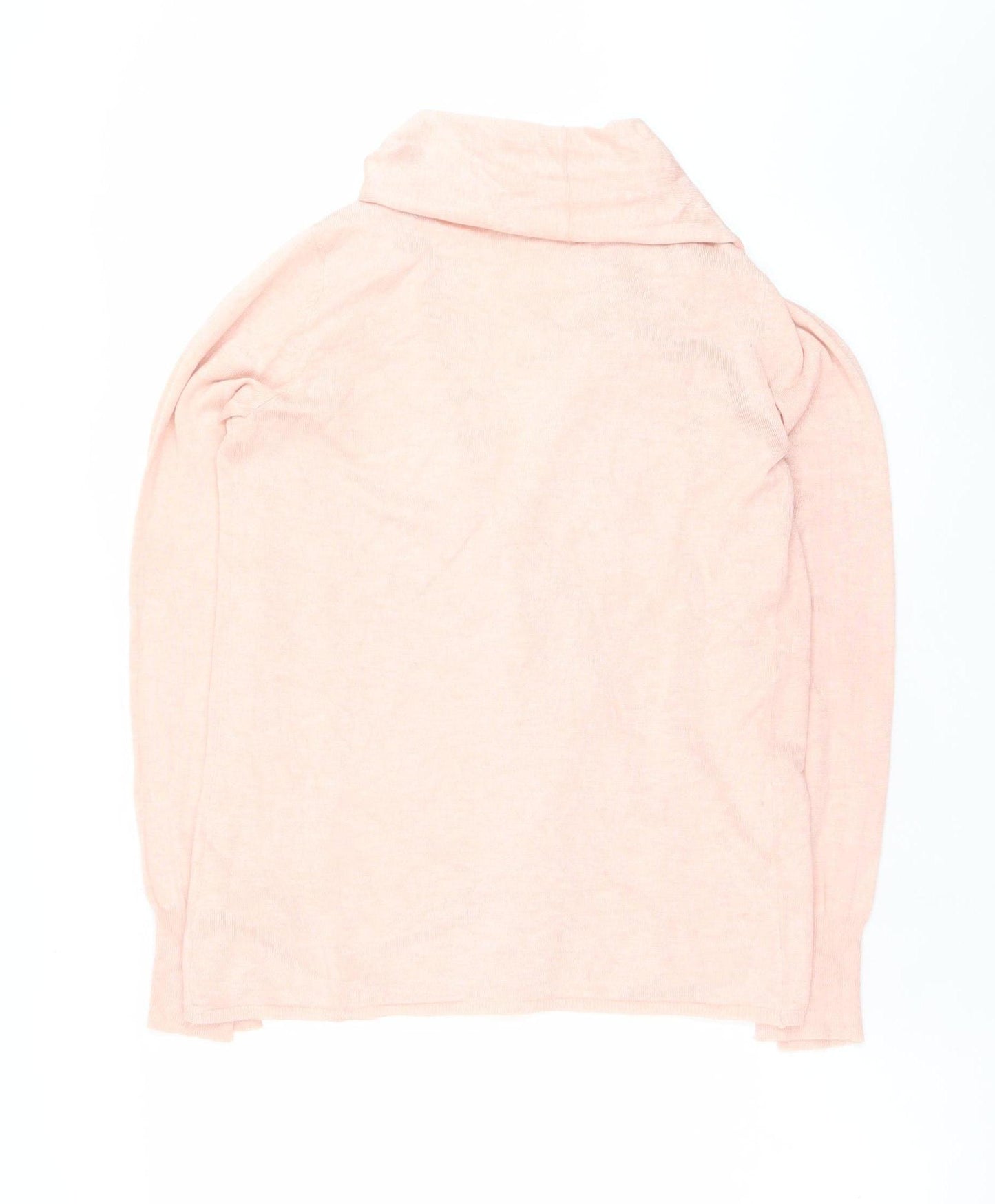 Primark Women’s Pink Knit Open Long Sleeve Cardigan M UK 10/12