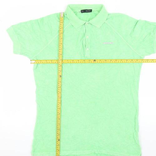 Dsquared2 Men's Green XL Slim Fit Cotton Polo Shirt