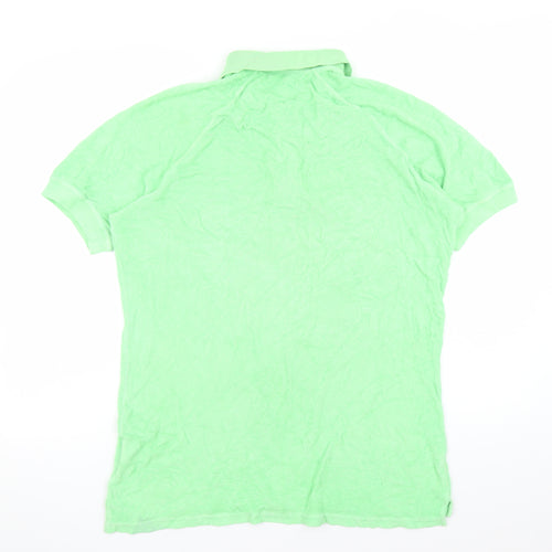 Dsquared2 Men's Green XL Slim Fit Cotton Polo Shirt