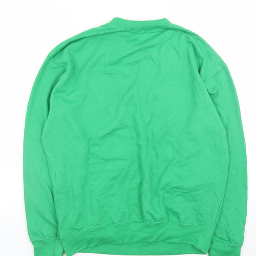 Black Matter Men's Green Festive AF Christmas Sweatshirt M