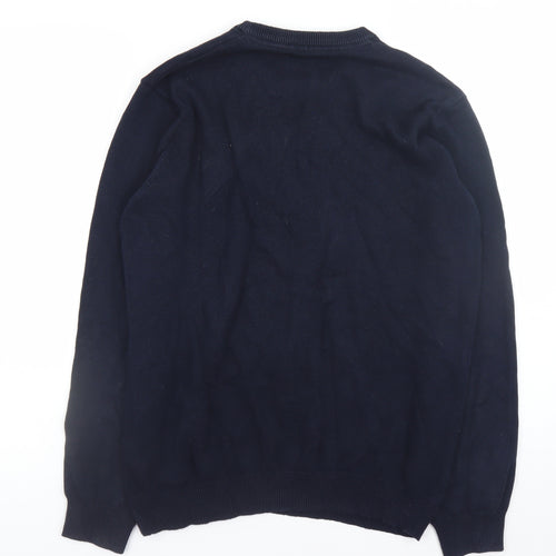 Dunnes Men’s Blue Cotton Crew Neck Jumper Size M
