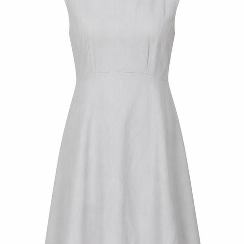 French Connection Women's Grey Sleeveless Fit & Flare Dress Size 14
