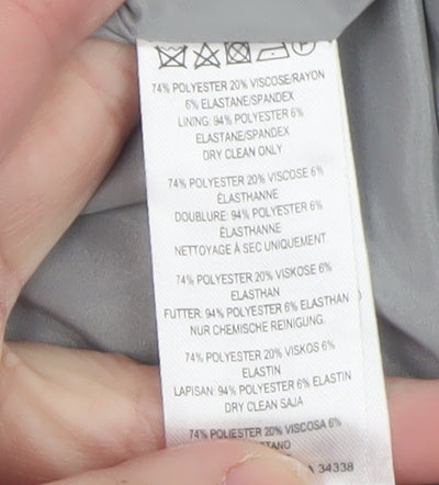 French Connection Women's Grey Sleeveless Fit & Flare Dress Size 14
