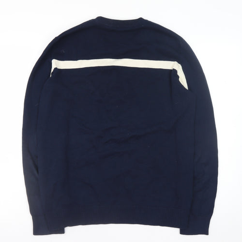 Dunnes Men’s Navy Blue Cotton Crew Neck Pullover Jumper M