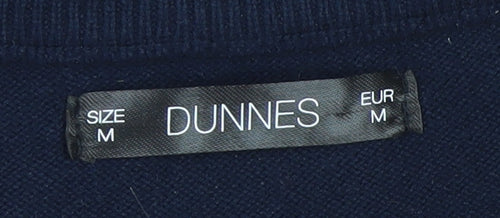 Dunnes Men’s Navy Blue Cotton Crew Neck Pullover Jumper M