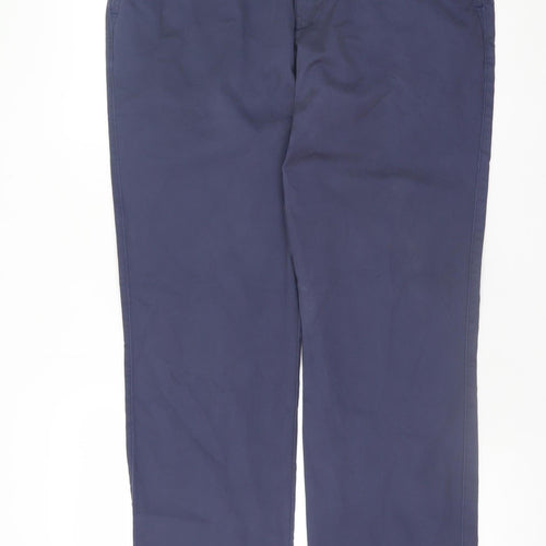 Dunnes Stores Men’s Blue Chino Trousers 36W 33L Cotton Stretch