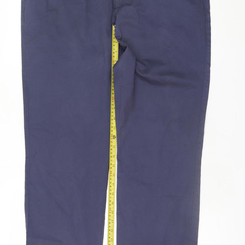 Dunnes Stores Men’s Blue Chino Trousers 36W 33L Cotton Stretch