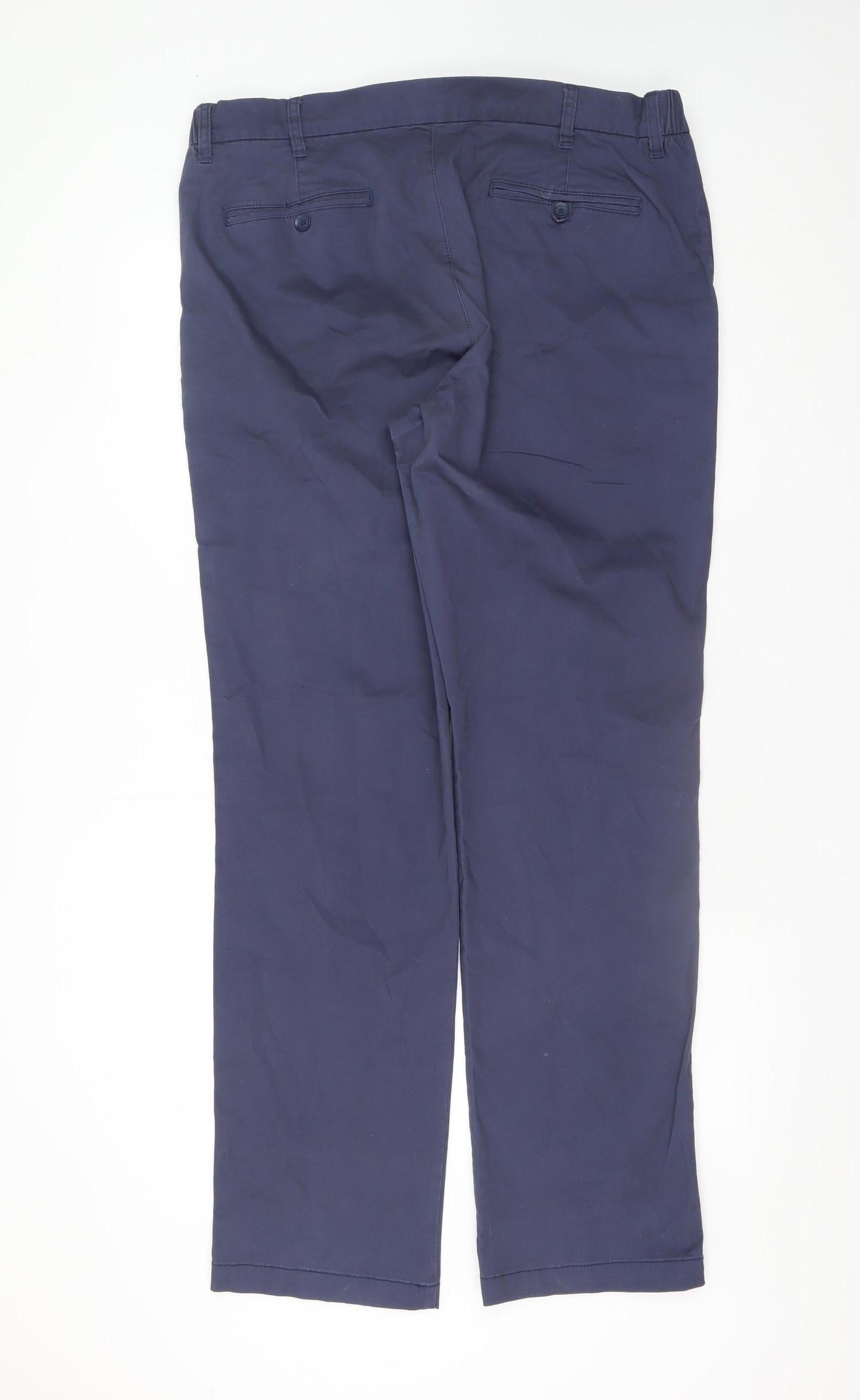 Dunnes Stores Men’s Blue Chino Trousers 36W 33L Cotton Stretch