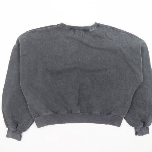 Pull&Bear Pacific Republic Teens Grey New York Pullover Sweatshirt M