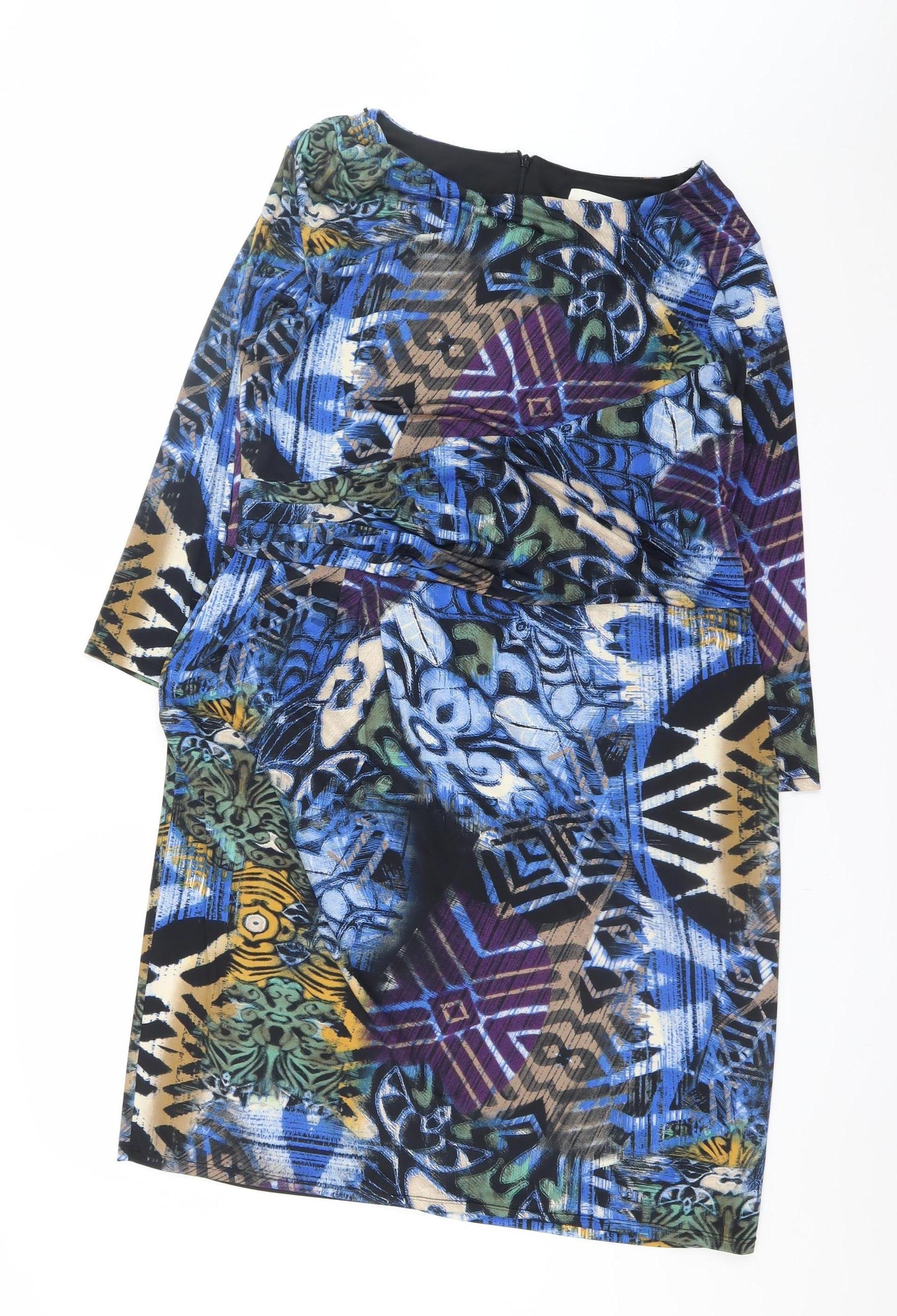Gerard Womens Multicoloured Geometric Bodycon Dress Size 18