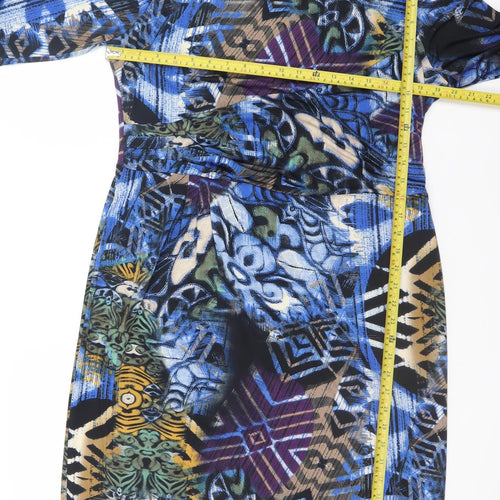 Gerard Womens Multicoloured Geometric Bodycon Dress Size 18