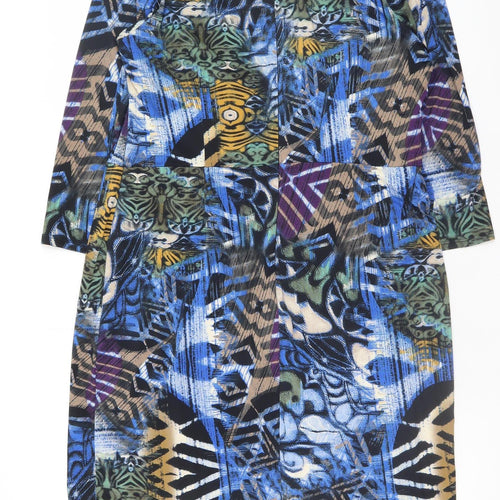 Gerard Womens Multicoloured Geometric Bodycon Dress Size 18