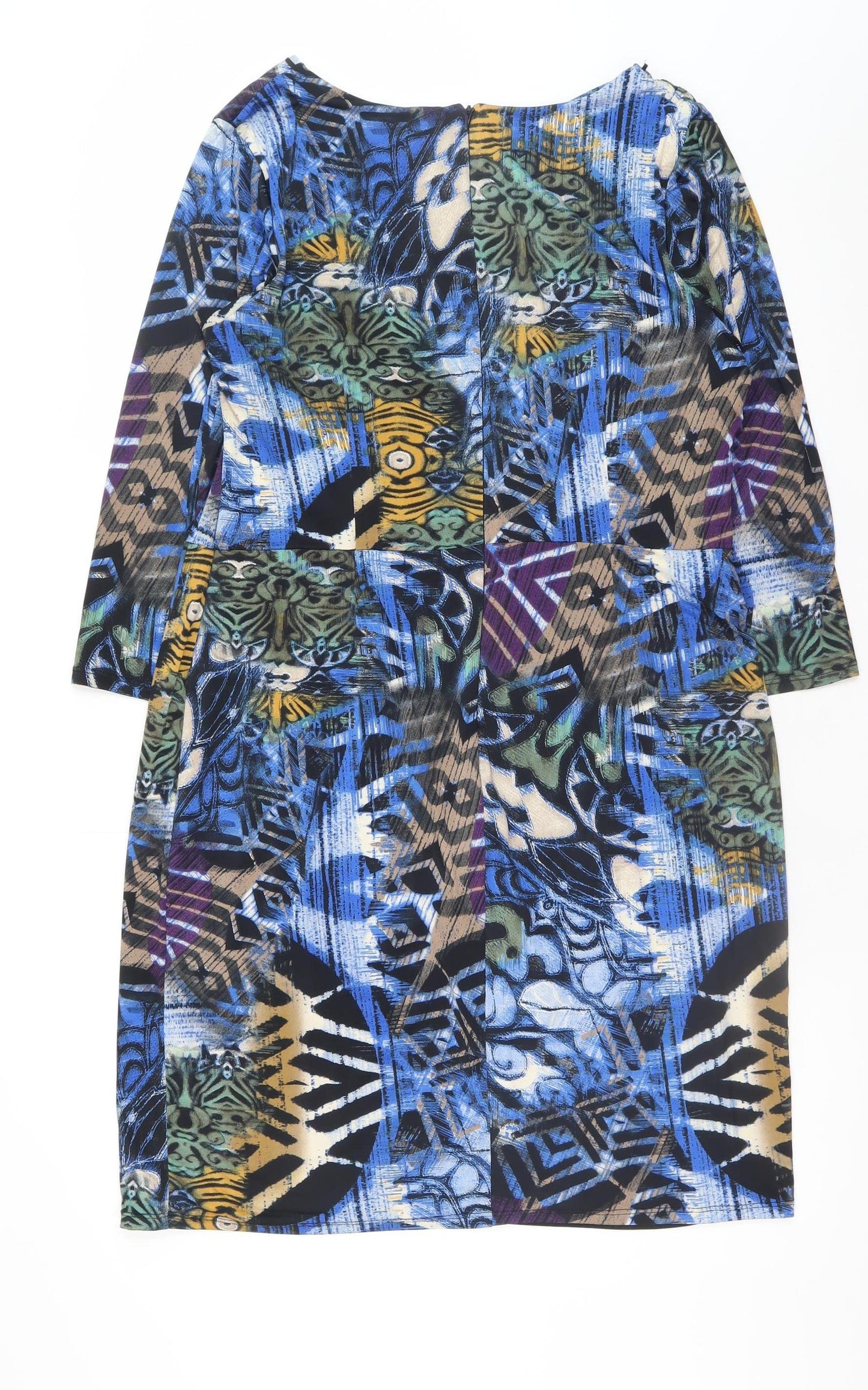 Gerard Womens Multicoloured Geometric Bodycon Dress Size 18