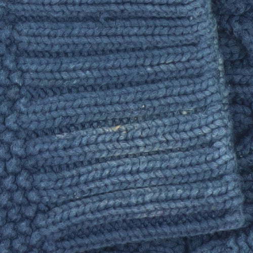 Marks and Spencer Women's Blue Cotton Cable-Knit Jumper Size 12