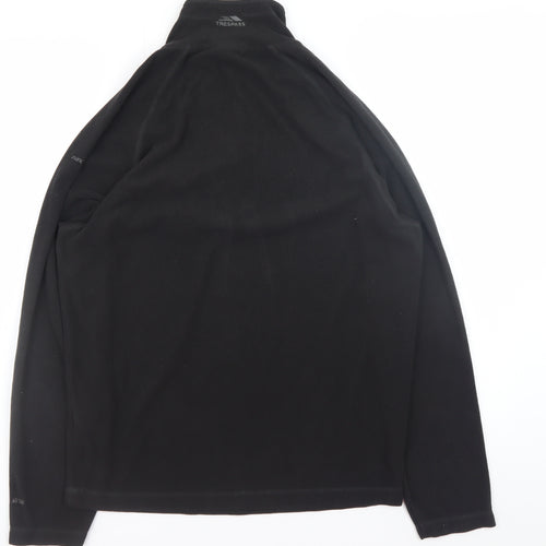 Trespass Men's Black Small Fleece 1/4 Zip Pullover Sweatshirt
