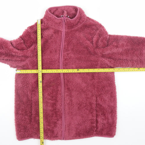 Dunnes Stores Women's Pink Fleece Zip Jacket Size M