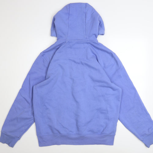 Crew Clothing Company Men's Blue XL 1/4 Zip Hoodie