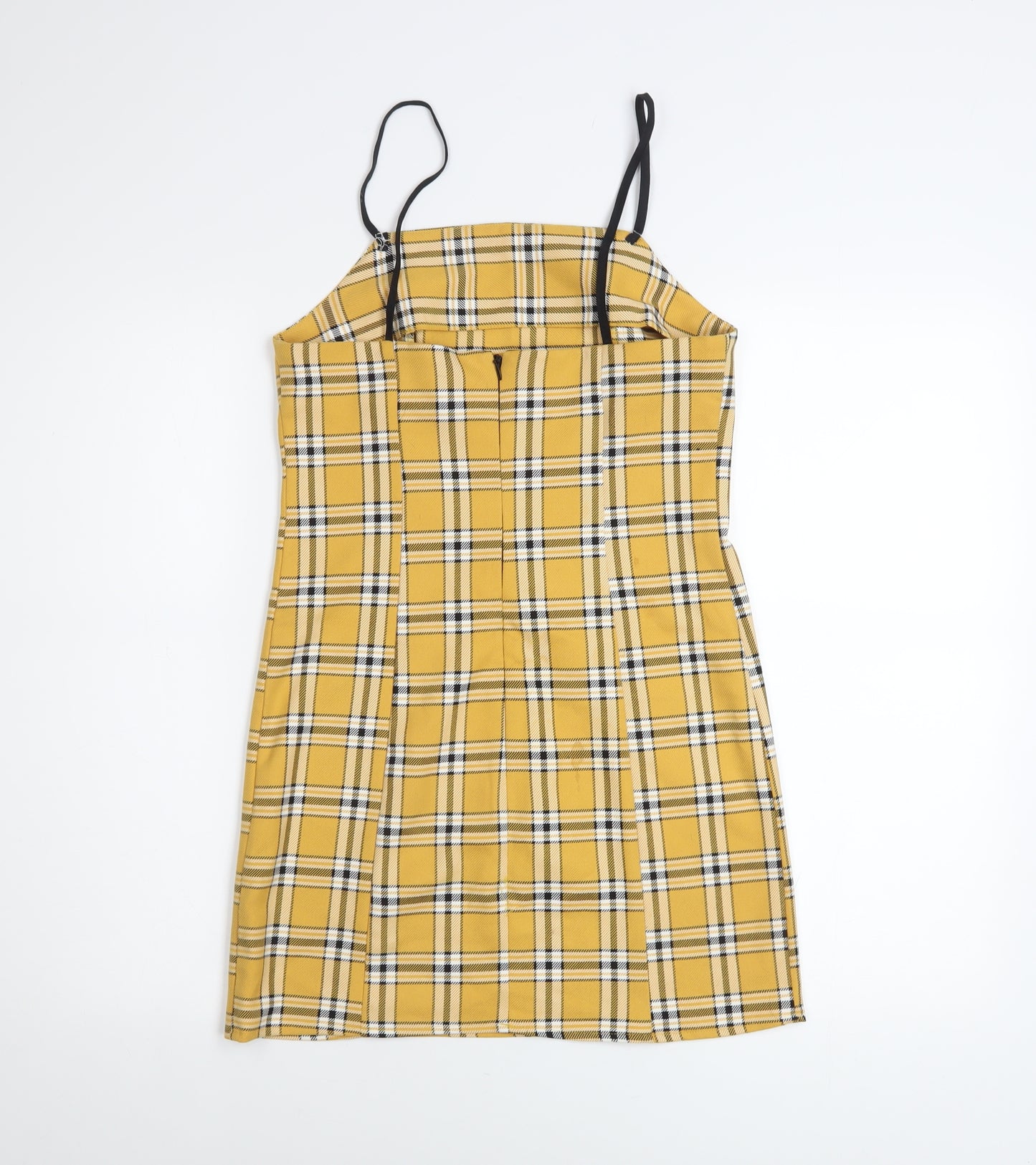 Urban Outfitters Women Yellow Checked Slip Dress XS