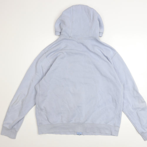 Nike Men's Blue Full Zip Hoodie L Logo Sportswear