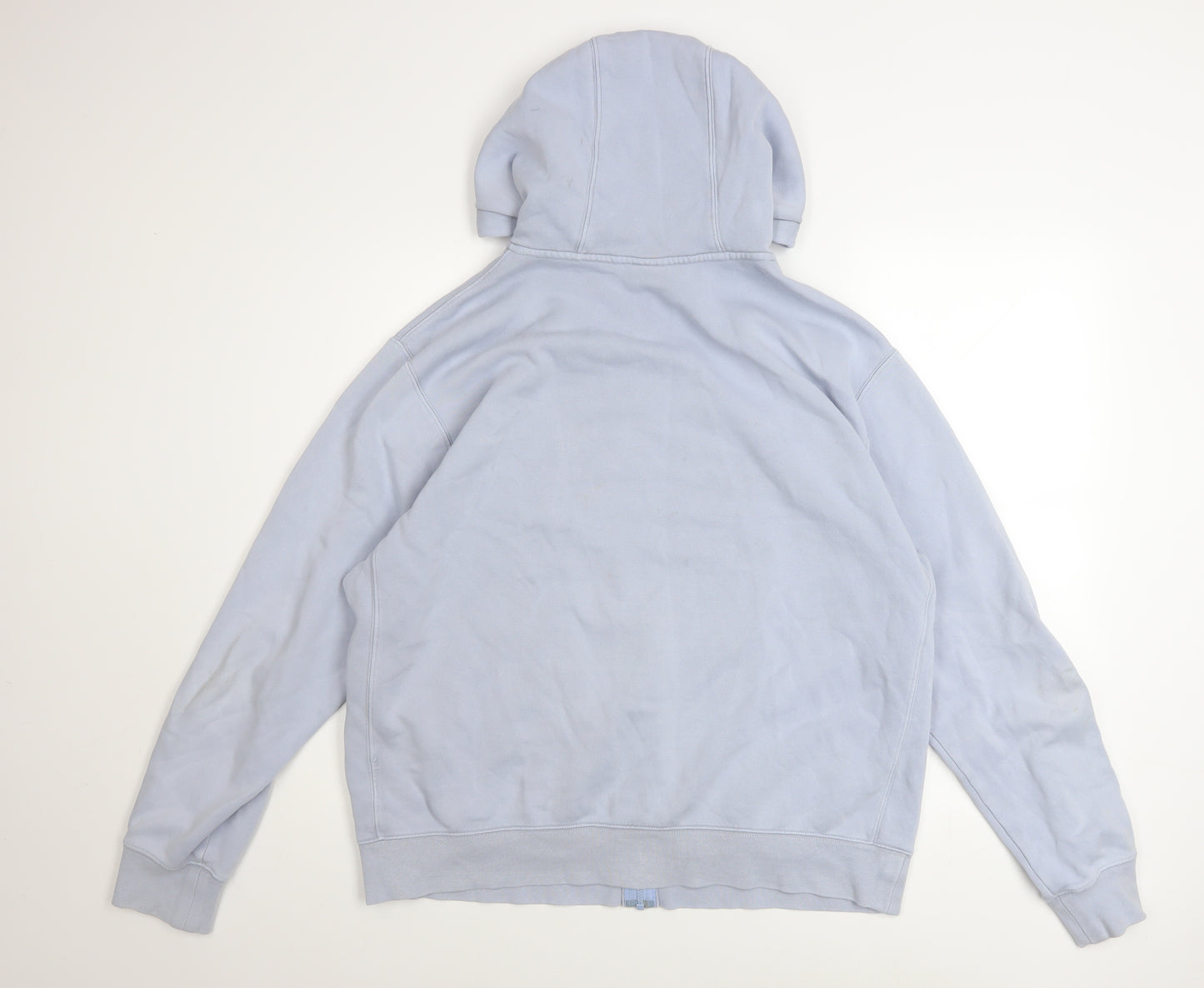 Nike Men's Blue Full Zip Hoodie L Logo Sportswear
