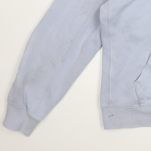 Nike Men's Blue Full Zip Hoodie L Logo Sportswear